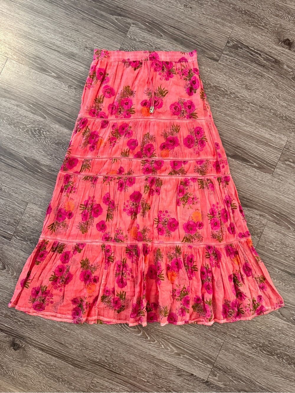 Raga Cotton Floral Maxi Skirt